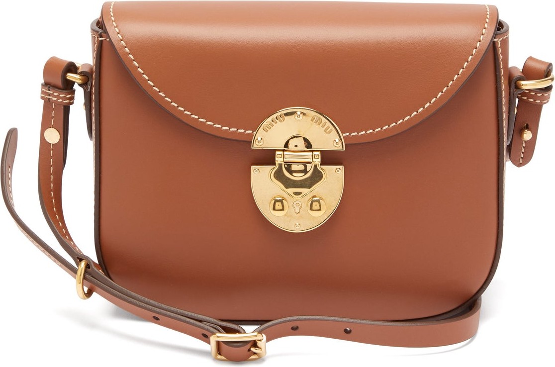 Miu Miu City leather cross-body bag