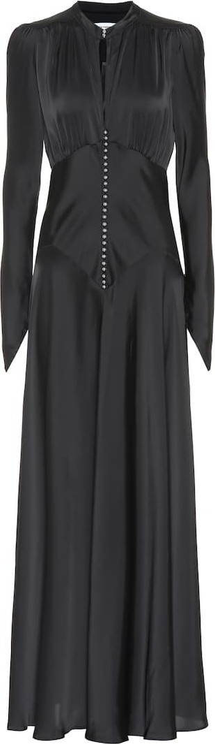 Paco Rabanne Satin maxi dress