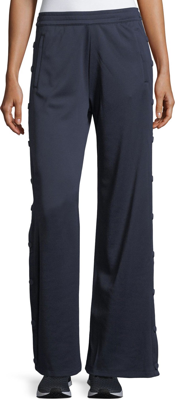 Tory Sport Banner Wide-Leg Tear-Away Track Pants Tory Sport Banner Wide-Leg Tear-Away Track Pants