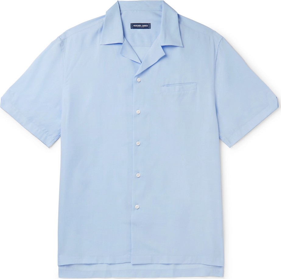 Frescobol Carioca Camp-Collar Lyocell Shirt