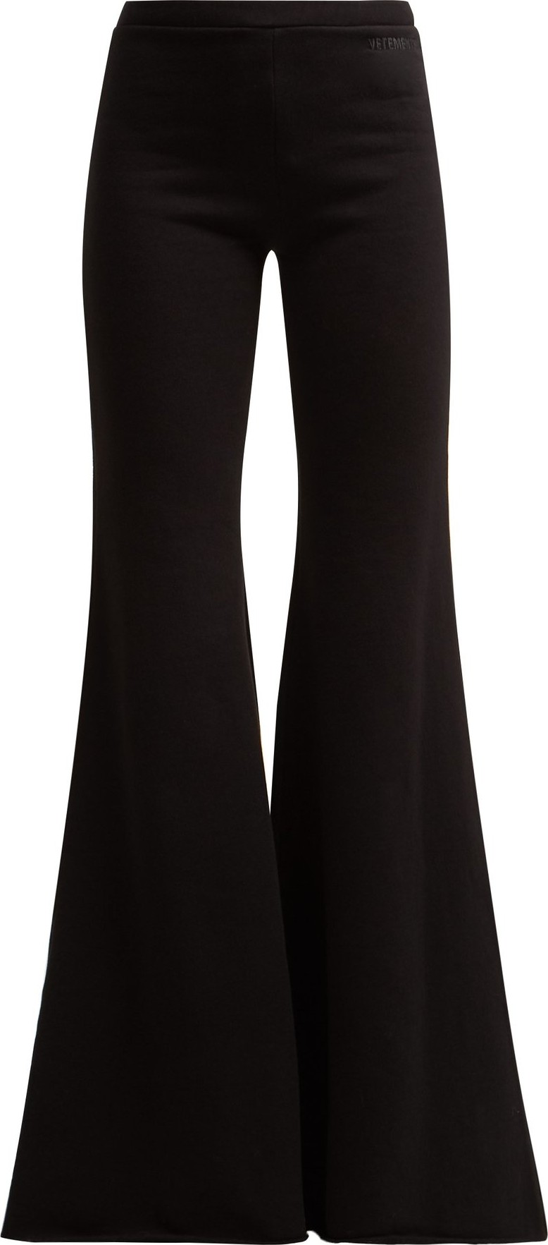 Vetements Flared cotton track pants