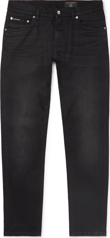 Dolce & Gabbana Slim-Fit Washed-Denim Jeans