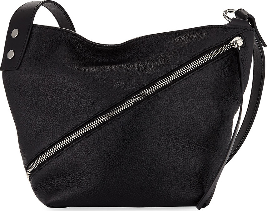 Proenza Schouler Small Grain Leather Zip Hobo Bag