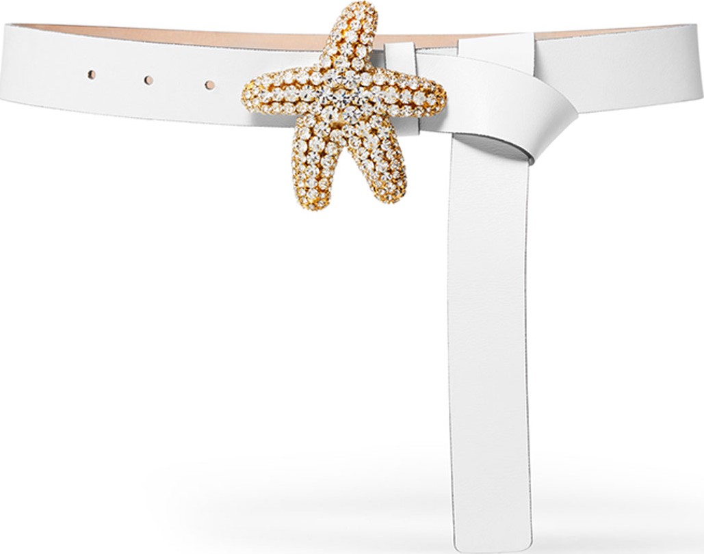 Michael Kors Collection Starfish-Buckle Narrow Belt