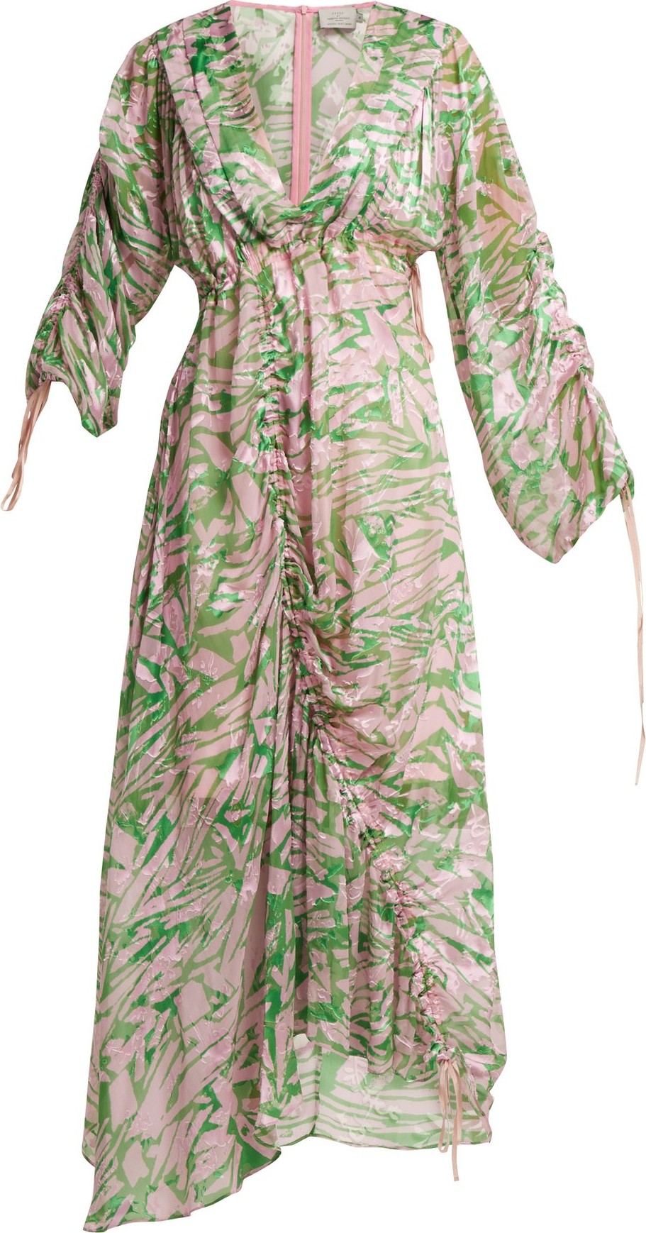 Preen Cleo silk-blend midi dress