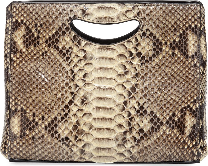 Hayward 1712 Basket Python Clutch Bag
