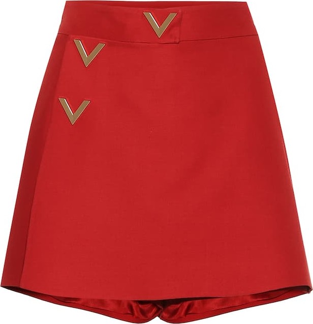 Valentino Wool and silk miniskirt