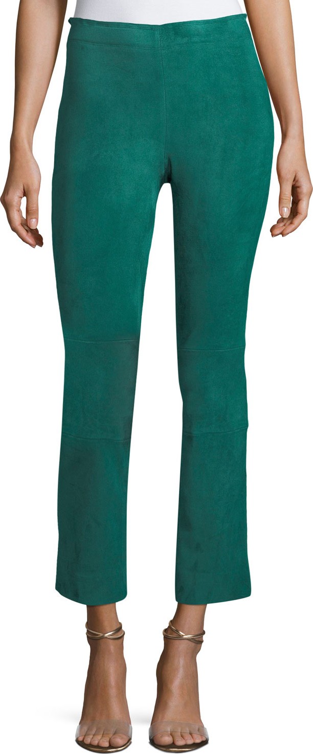 Stouls Mariarosa Crop Flare Suede Leggings