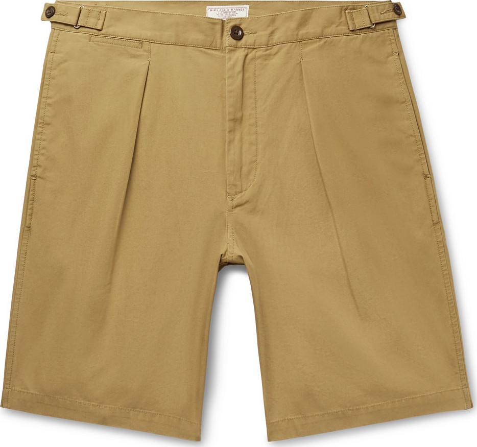 J.Crew Wallace & Barnes Pleated Cotton Shorts