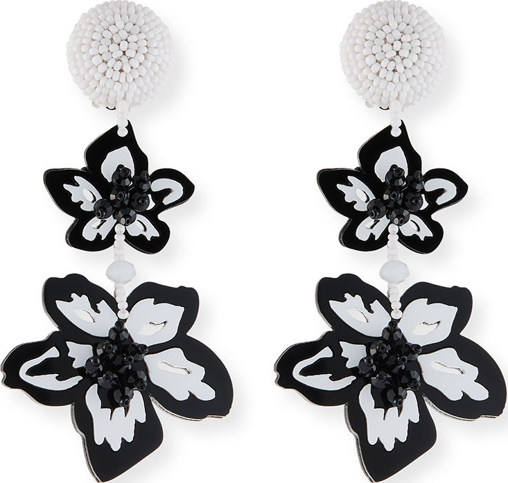 Sachin & Babi Luau Floral Drop Earrings