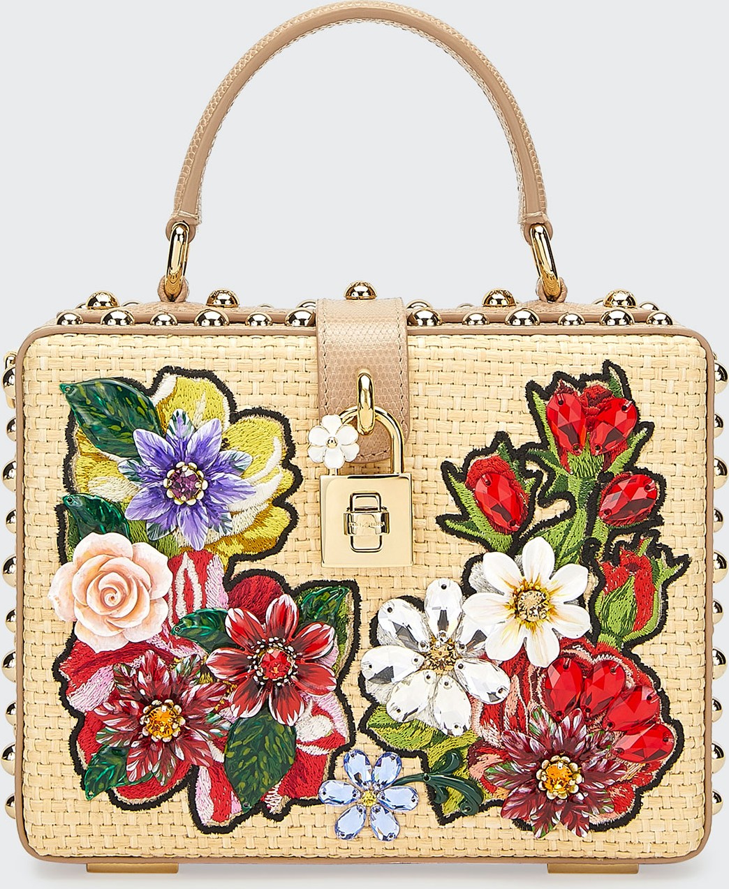 Dolce & Gabbana Jeweled Box Top-Handle Bag