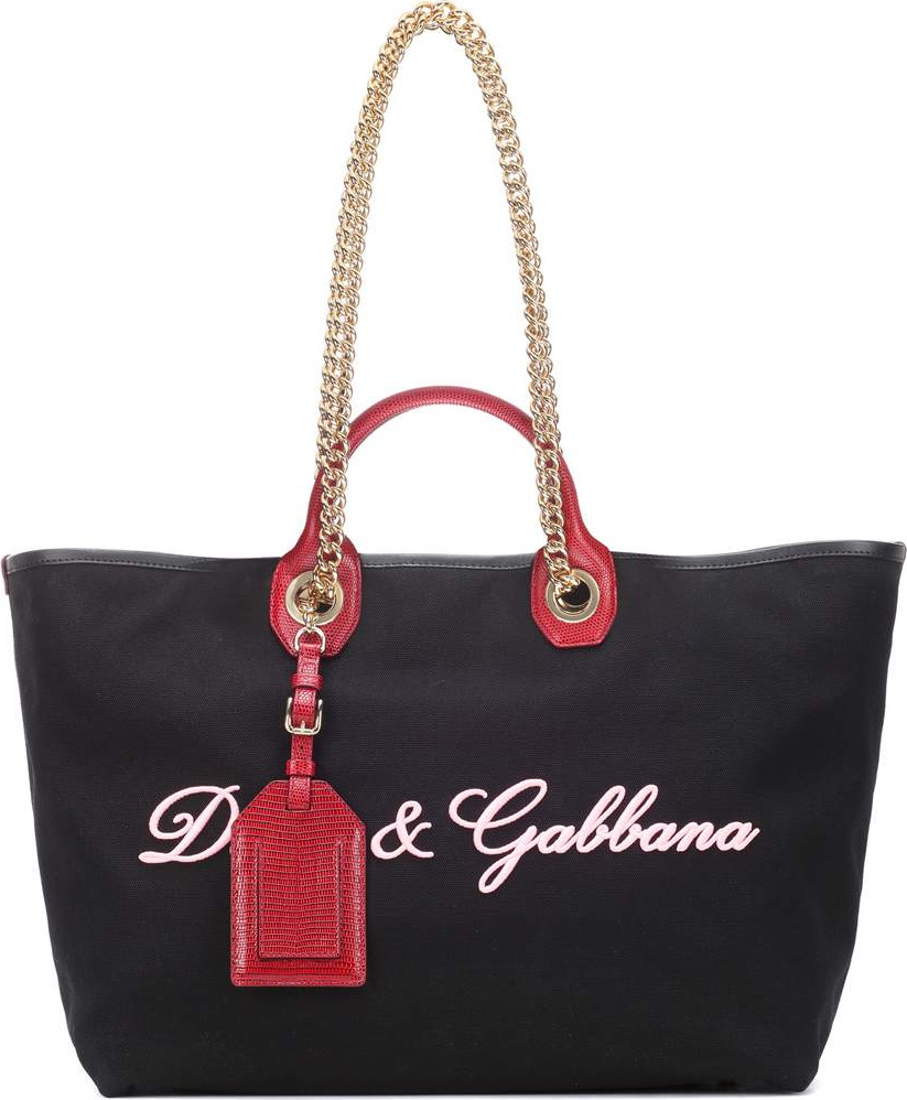 Dolce & Gabbana Embroidered canvas shopper