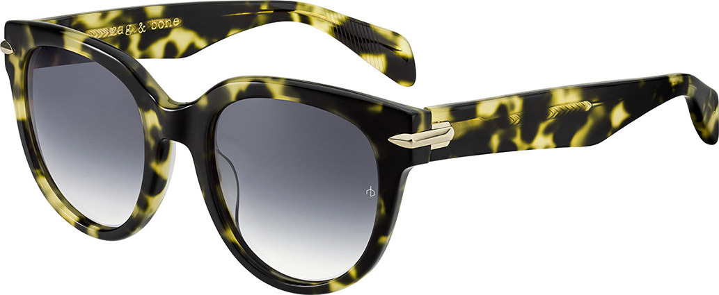 Rag & Bone Round Gradient Acetate Sunglasses