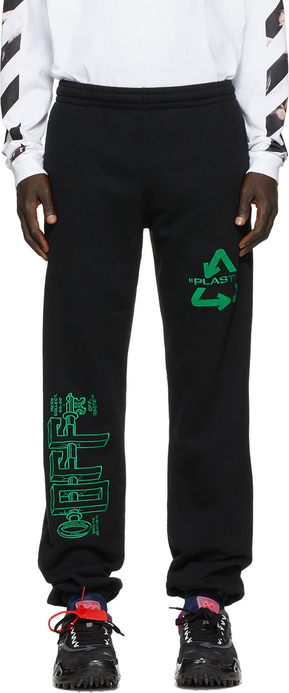 Off White Black Universal Key Lounge Pants