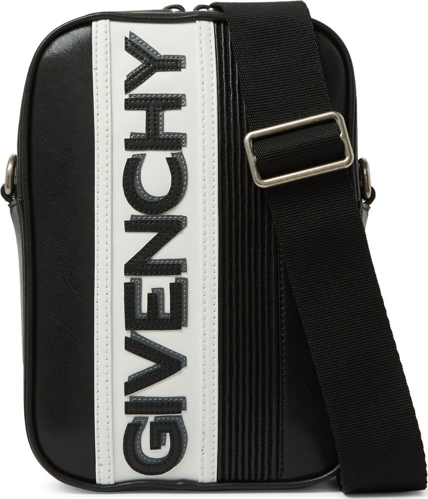 Givenchy Logo-Appliquéd Leather Messenger Bag