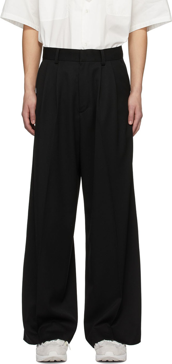 Ambush Black High-Waisted Wide Trousers