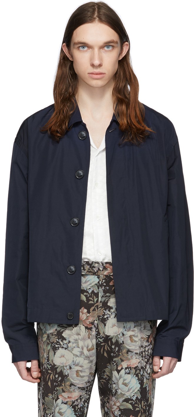 Dries Van Noten Blue Vinkler Jacket