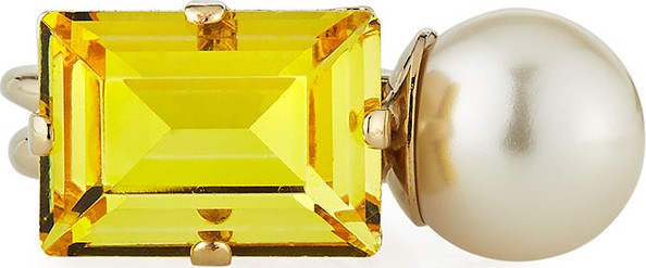 Dries Van Noten Large Stone Ring