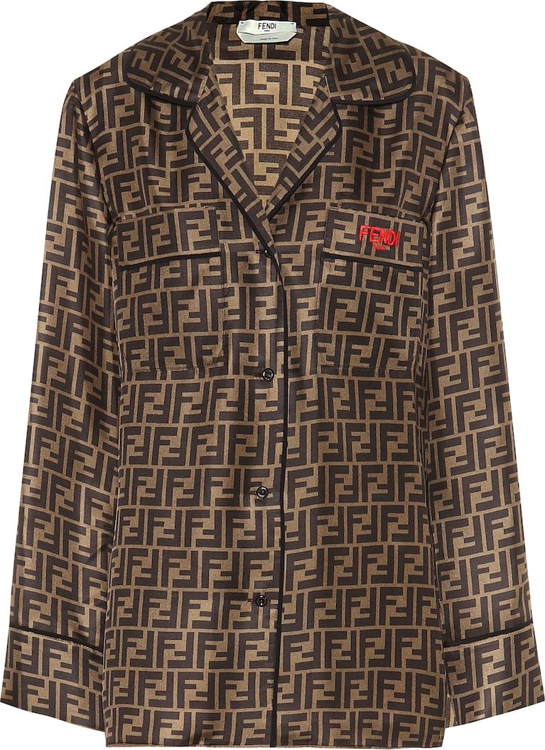 Fendi Printed silk shirt