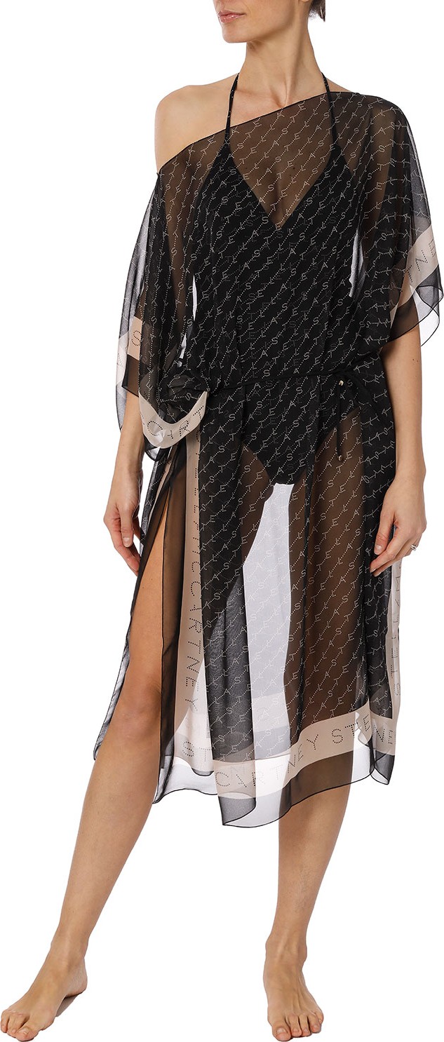 Stella McCartney Monogram Silk Coverup Kaftan