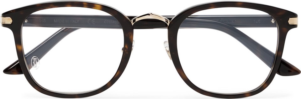 Cartier D-Frame Tortoiseshell Acetate Optical Glasses