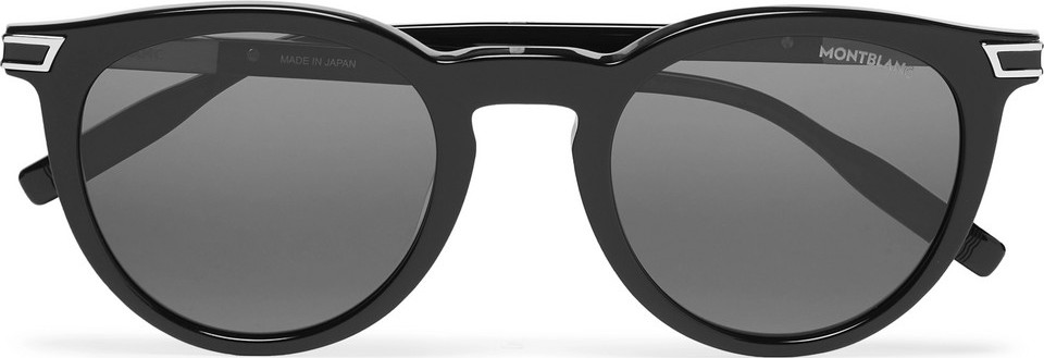 Montblanc Panthos Round-Frame Acetate Sunglasses