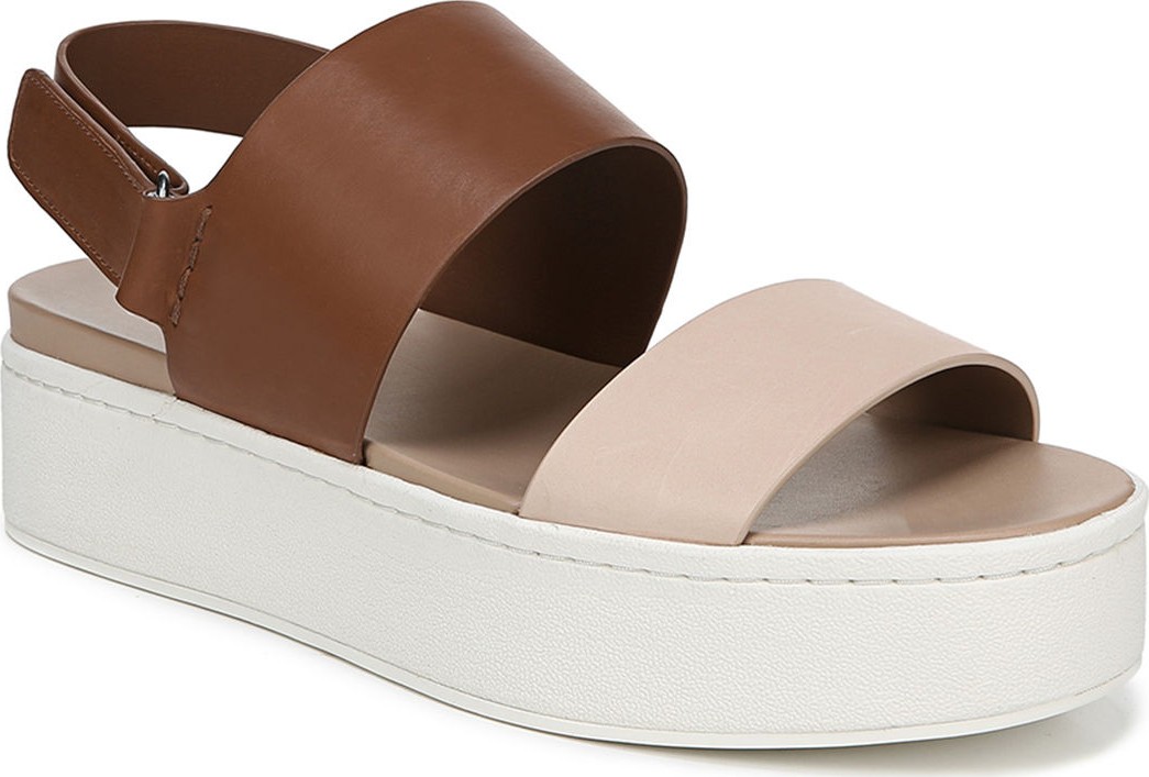 Vince Westport Platform Two-Tone Sandals