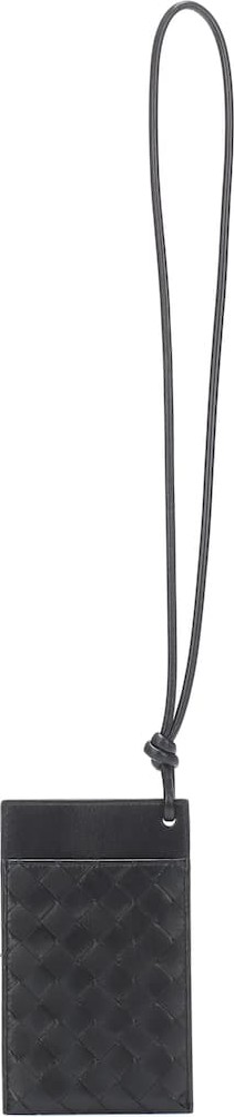 Bottega Veneta Intrecciato leather phone pouch
