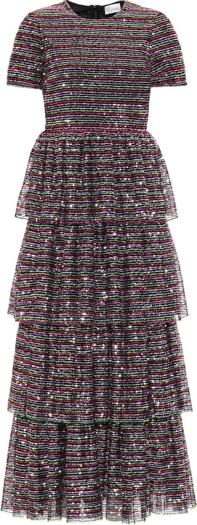 RED Valentino Sequined maxi dress