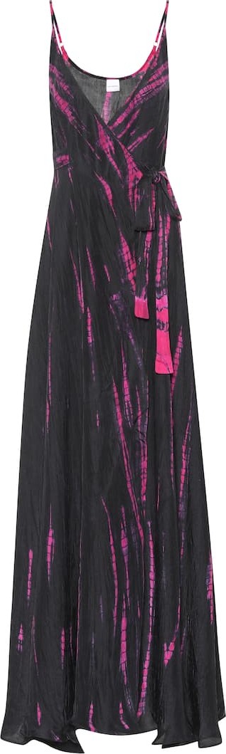 Anna Kosturova Tie-dye silk maxi dress