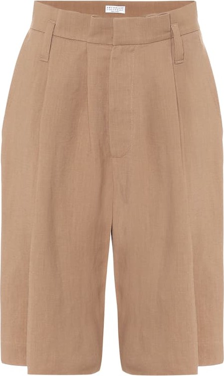 Brunello Cucinelli High-rise bermuda shorts