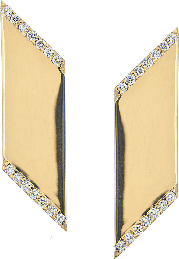 Lana Vanity Expose Diamond Stud Earrings, 14k Yellow Gold
