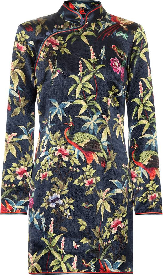 F.R.S For Restless Sleepers Menezio printed silk minidress