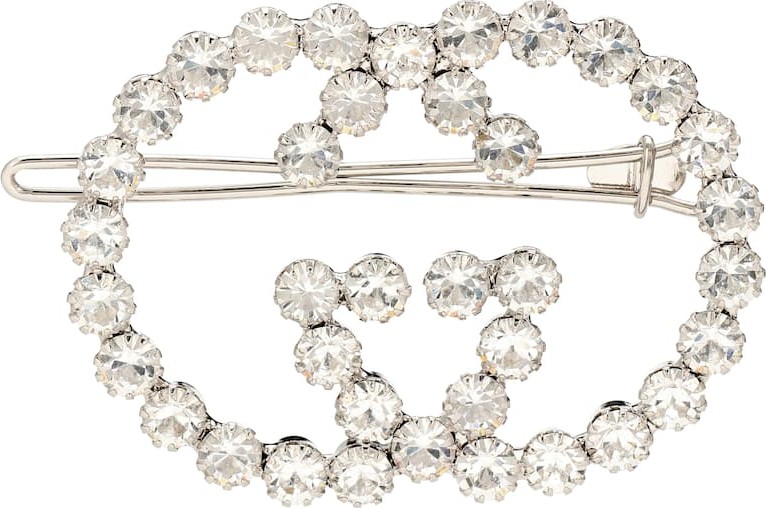 Gucci GG embellished hair clip