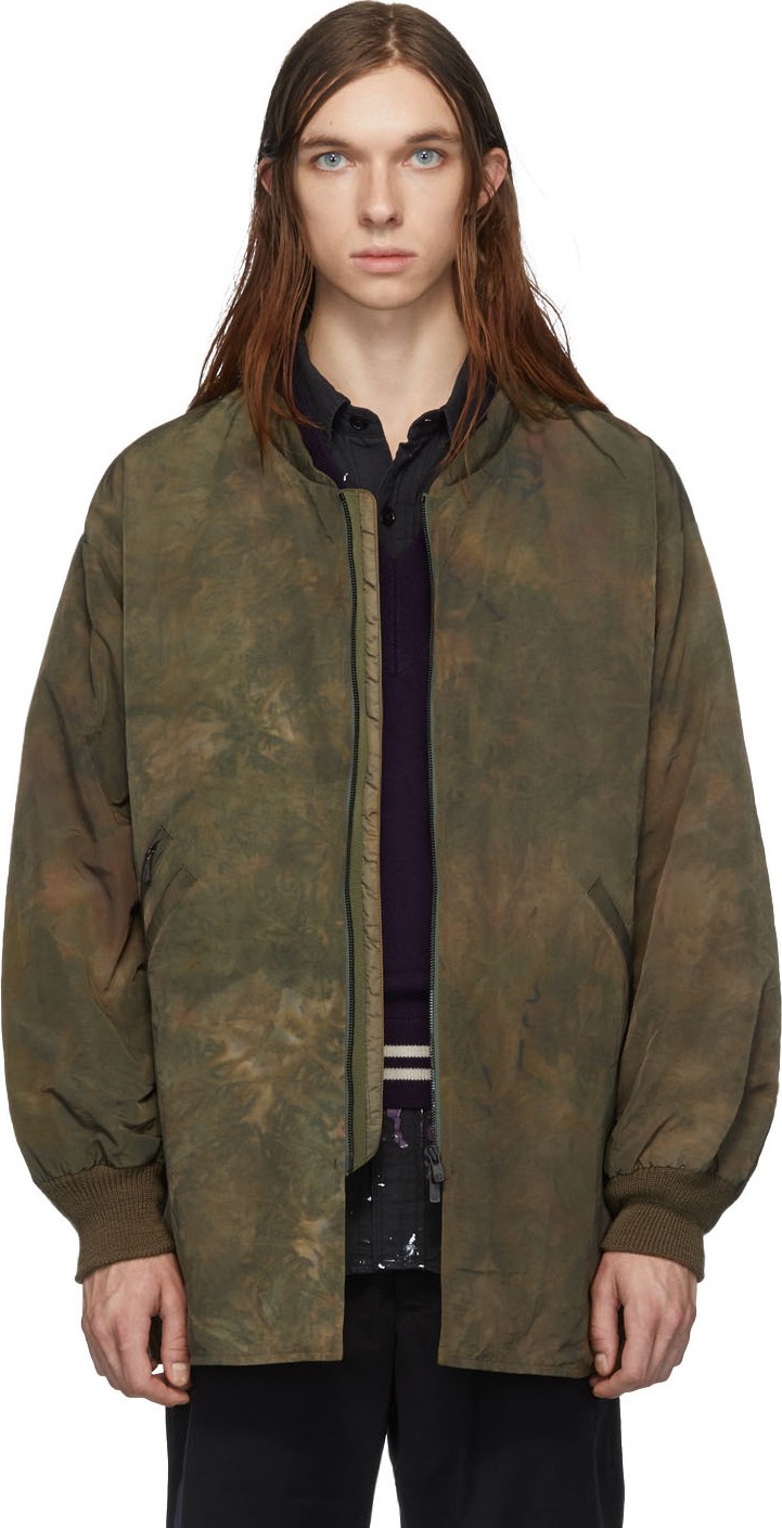 Needles Green Uneven Dye Jacket