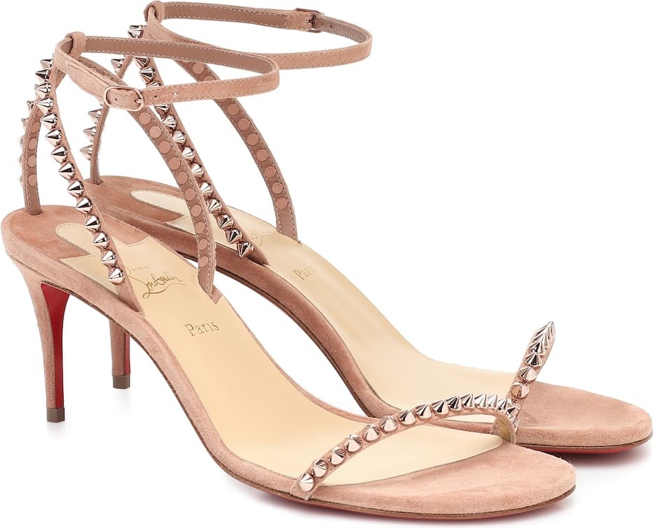 Christian Louboutin So Me embellished suede sandals