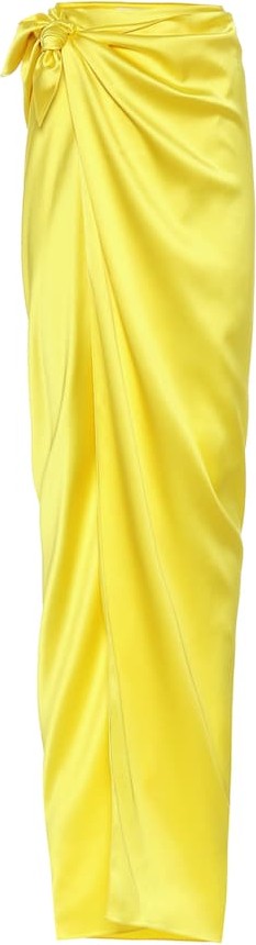 Balenciaga Satin maxi skirt