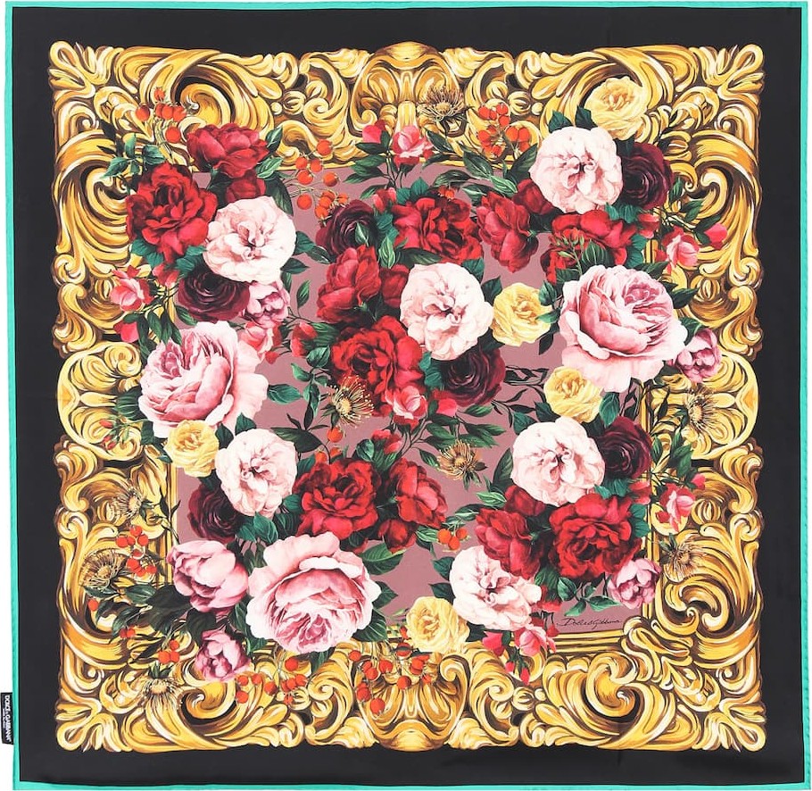 Dolce & Gabbana Floral silk scarf