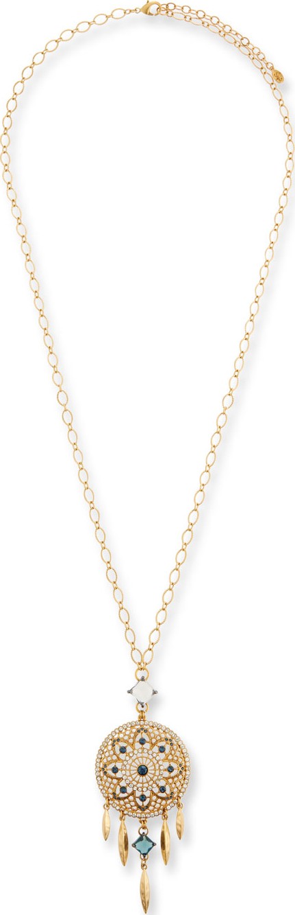 Sequin Dream Catcher Pendant Necklace