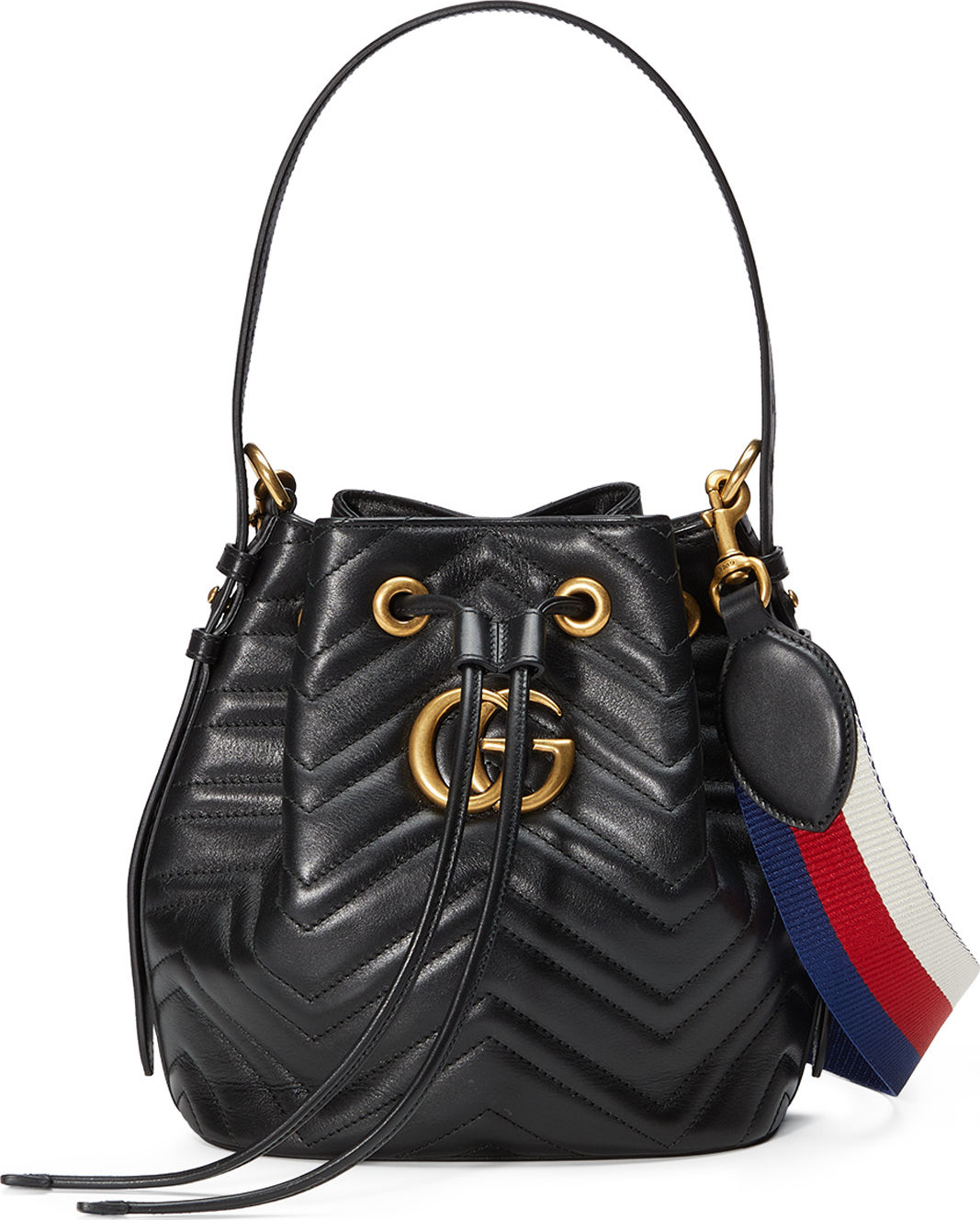 Gucci GG Marmont Quilted Leather Bucket Bag
