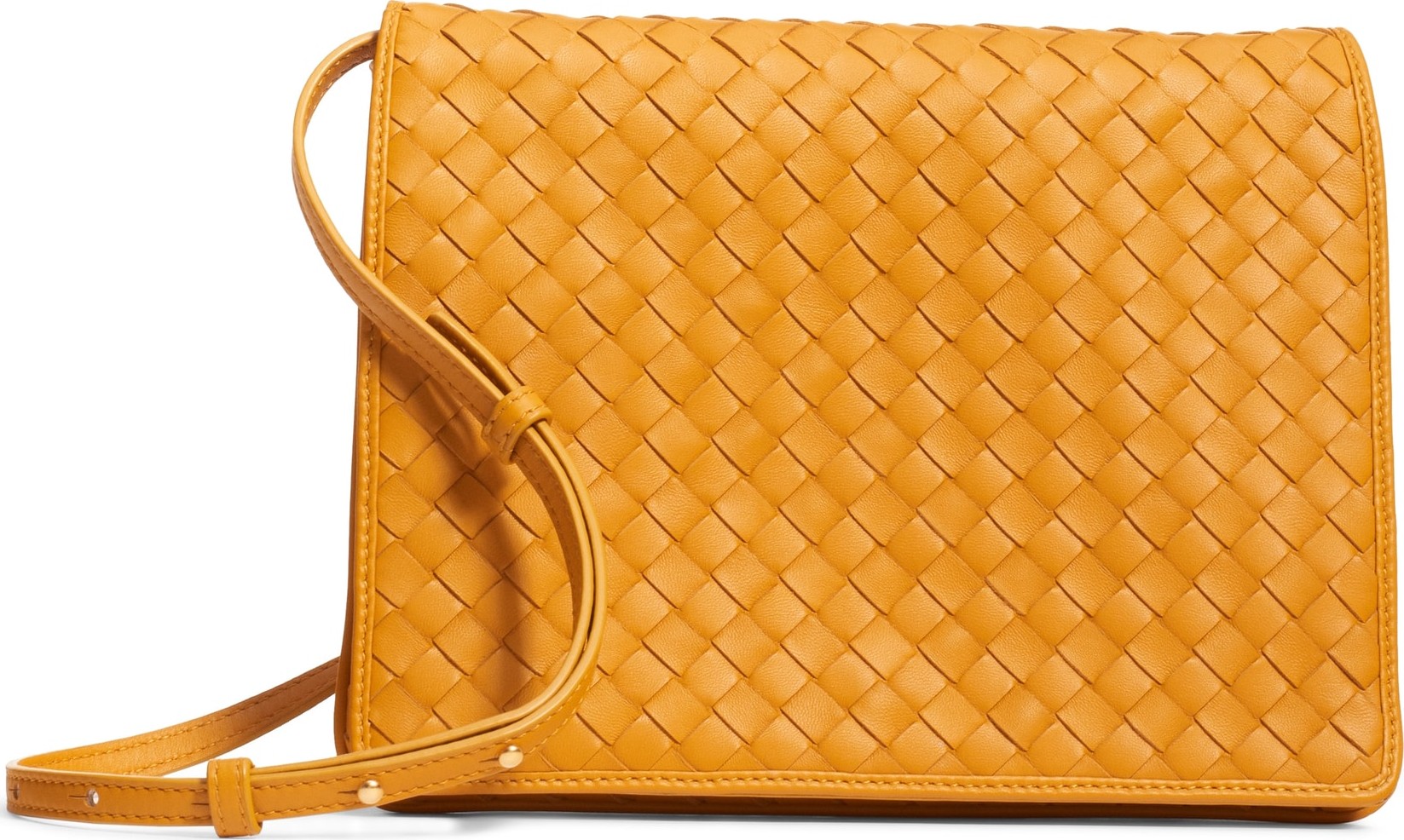 Bottega Veneta Intrecciato Leather Crossbody Flap Bag