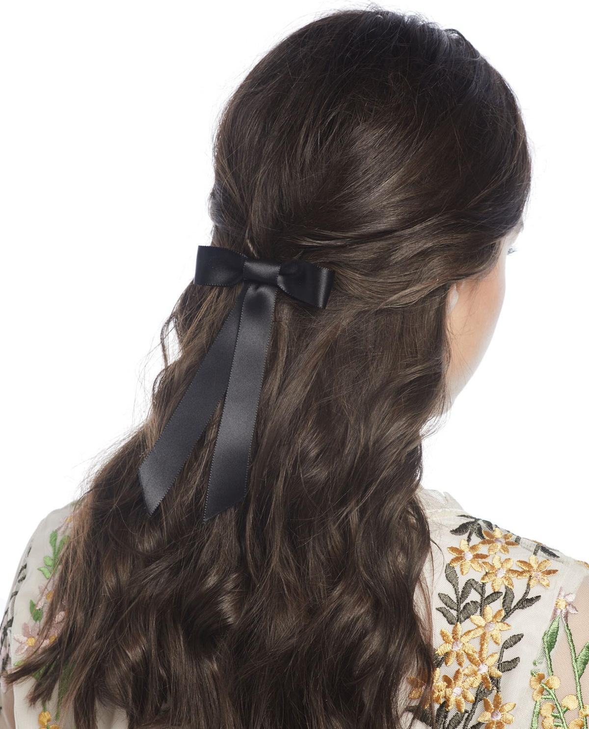 Jennifer Behr Silk Satin Bow Barrette