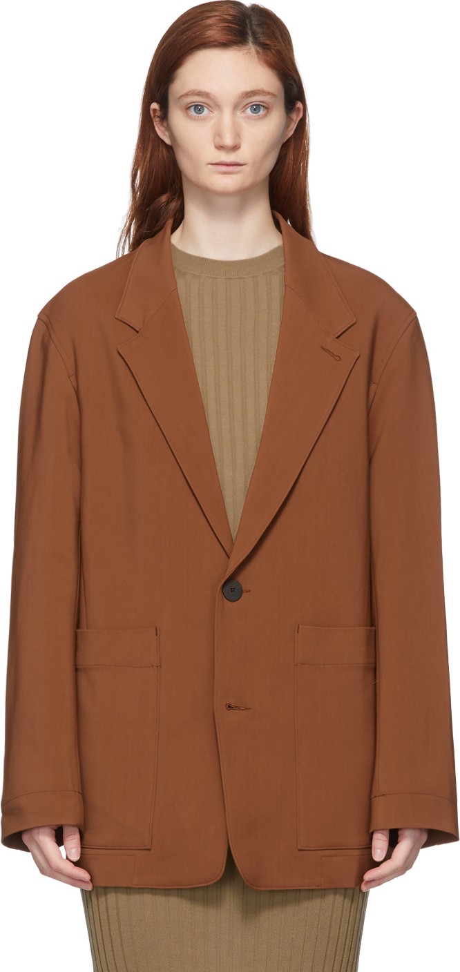 Studio Nicholson Red Conde Oversized Blazer