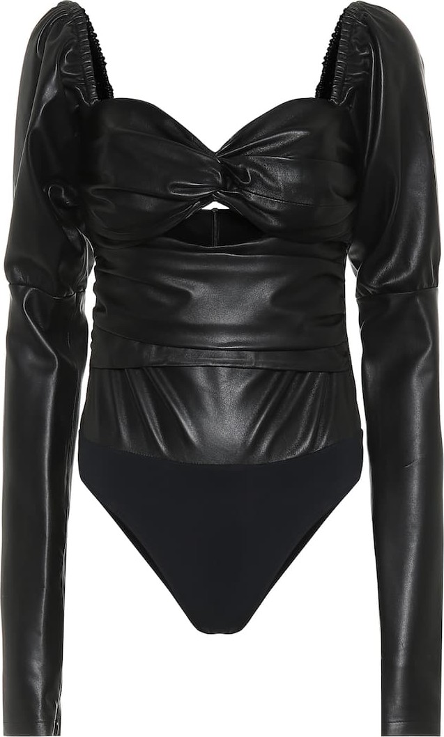 Zeynep Arcay Leather bodysuit