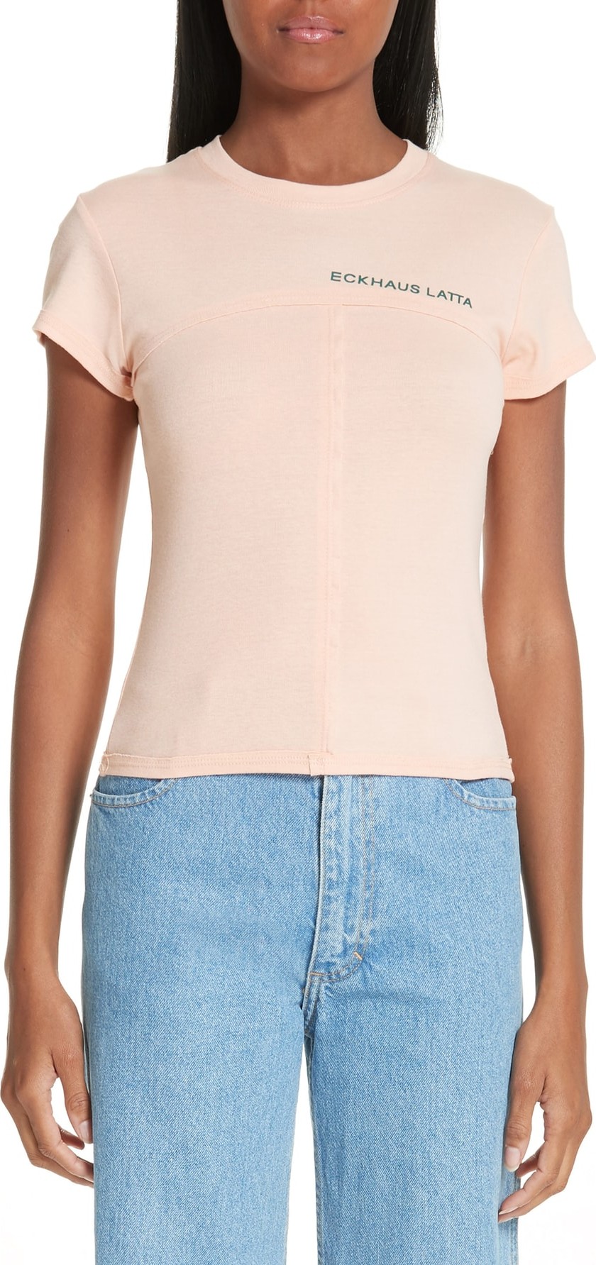 Eckhaus Latta Lapped Baby Tee