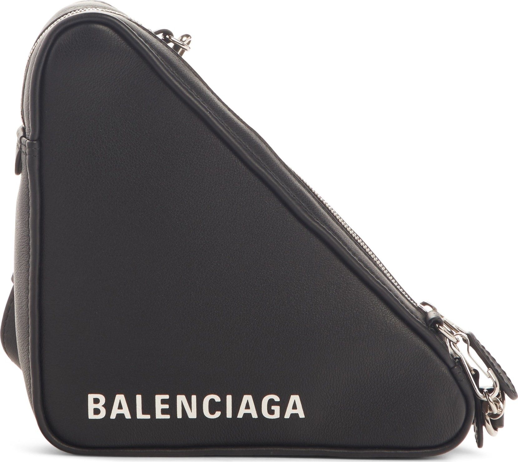 Balenciaga Triangle Pouch Convertible Calfskin Pouch