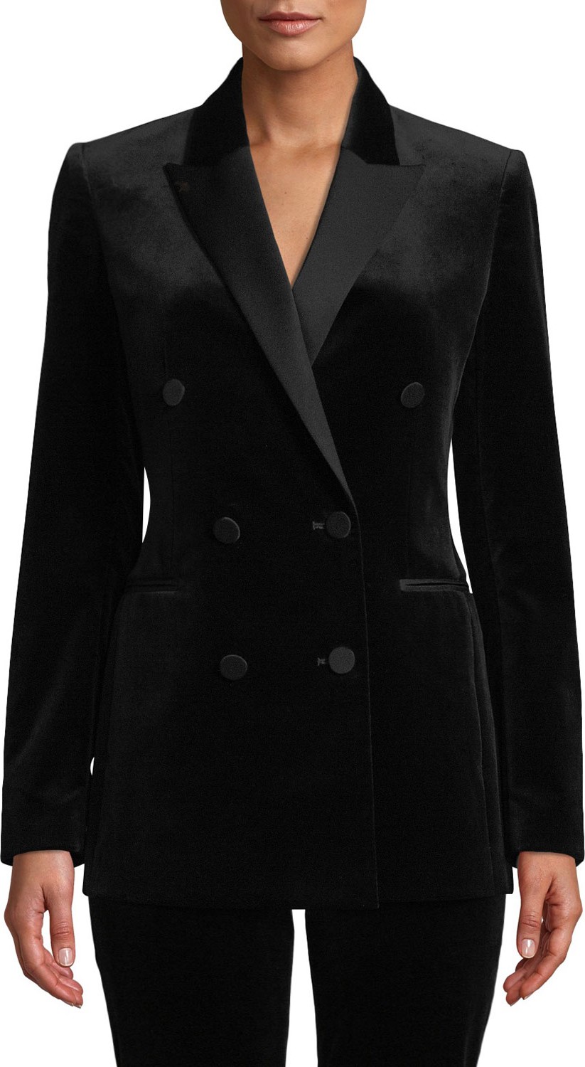 Theory Stretch Velvet Tux Jacket