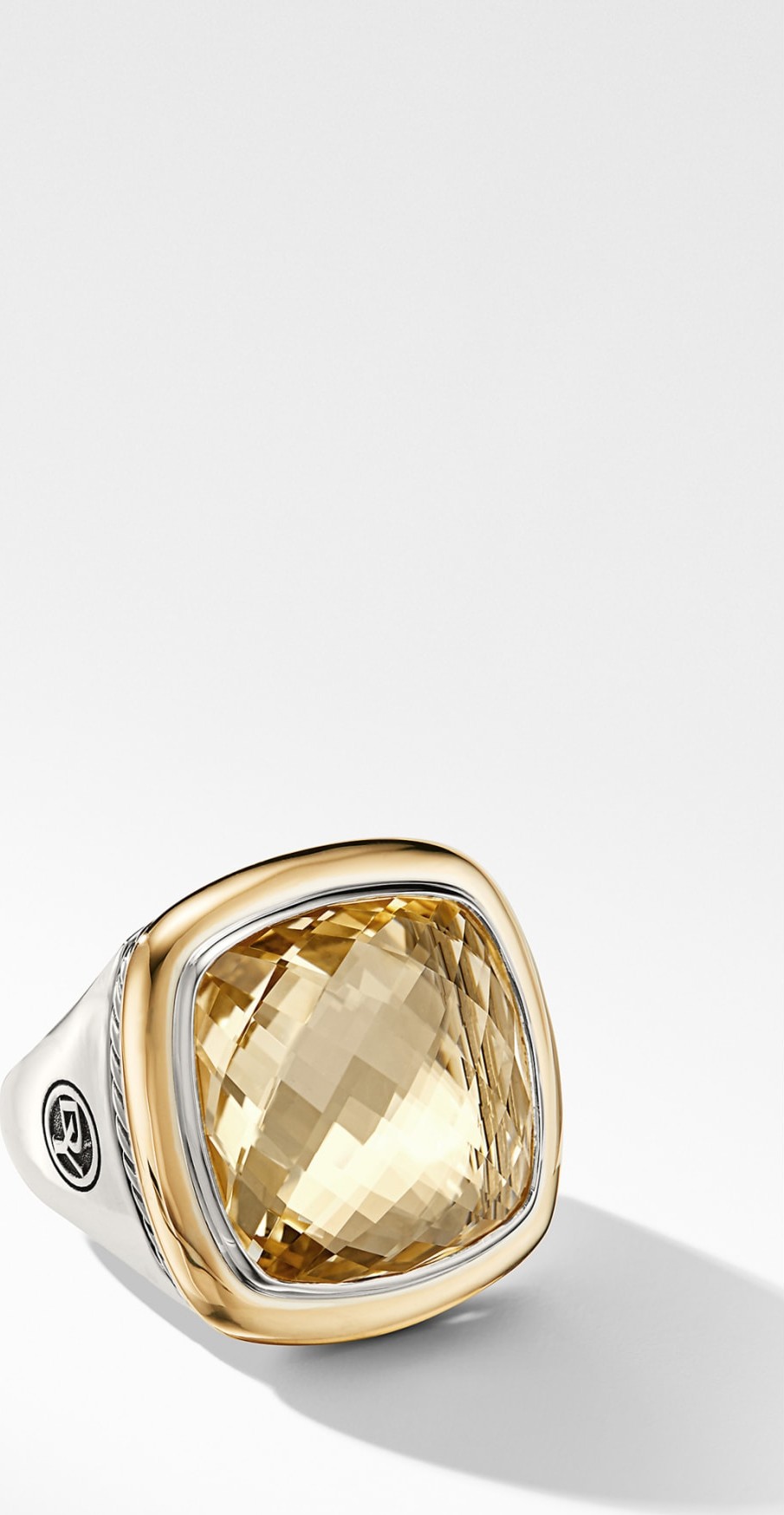David Yurman Albion<sup>® Statement Ring with 18K Gold and Champagne Citrine