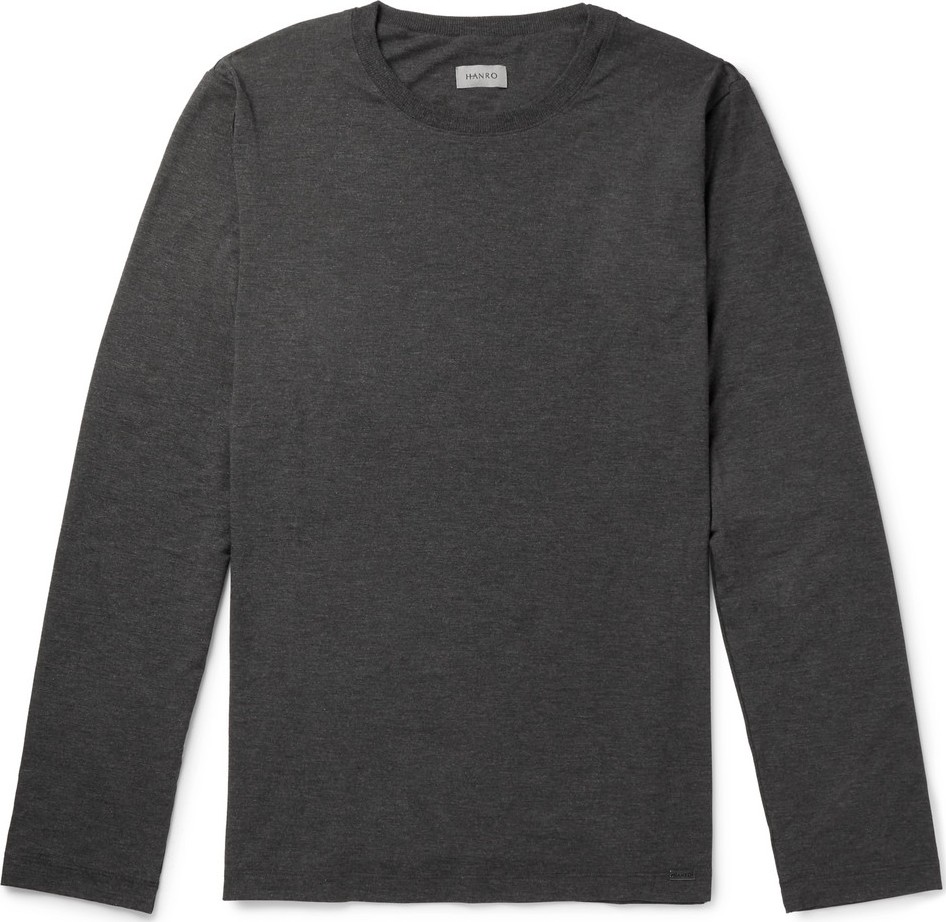 Hanro Mélange Stretch-Jersey T-Shirt