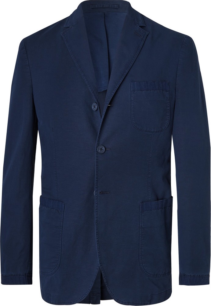 Orlebar Brown Stafford Garment-Dyed Linen-Blend Blazer